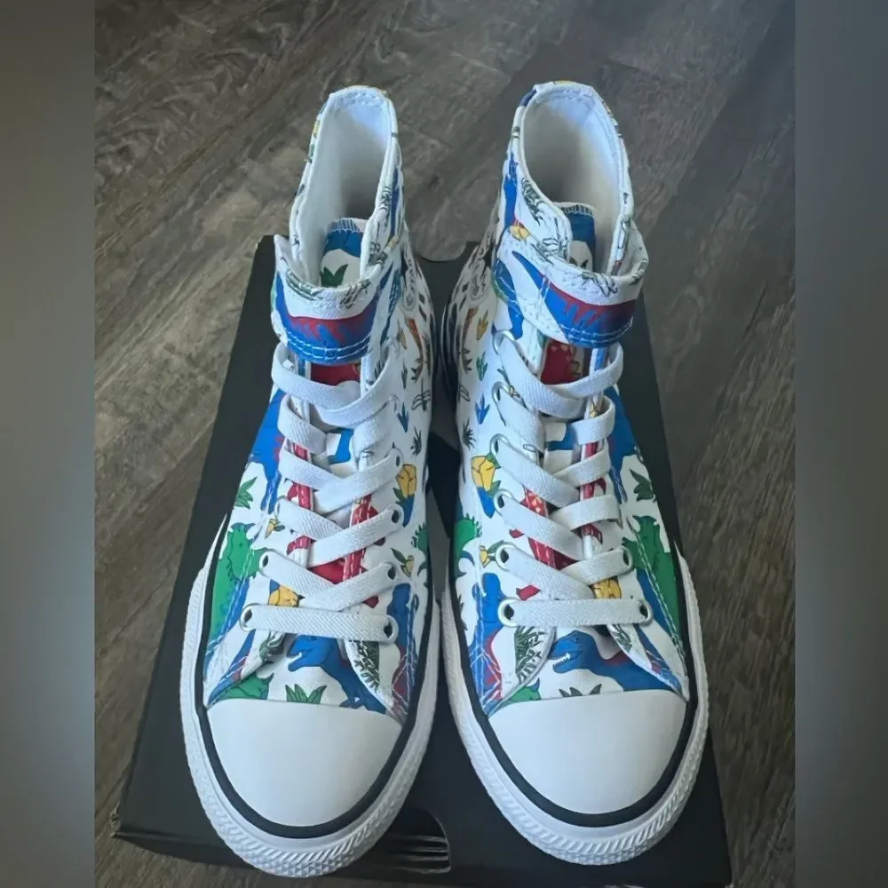 Converse Chuck Taylor All Star Dino Party Easy-On Boys Sneakers-‎ Size 3